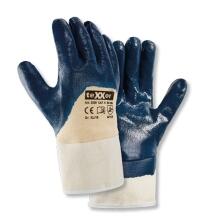 teXXor® Nitril-Handschuhe ′STULPE′, 3/4 Nitril-Beschichtung (blau)