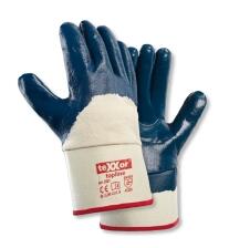 teXXor® topline Nitril-Handschuhe ′STULPE′, 3/4 Nitril-Beschichtung (blau)