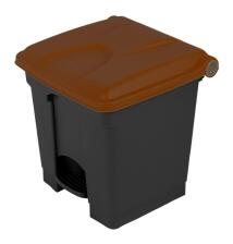 Modellbeispiel: Abfallbehälter ′P-BAX Kick 2′ zur Mülltrennung, braun, 30 Liter (Art. 60000.0001)