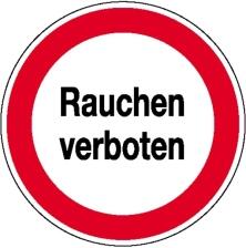 Modellbeispiel: Hinweisschild zur Betriebskennzeichnung Rauchen verboten (Art. 21.1196)