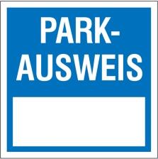 Modellbeispiel: Parkausweis Vignette (Art. 21.3000)