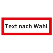 Modellbeispiel: Hinweisschild mit max. 30 Zeichen Text nach Wahl (Art. 11.2658)