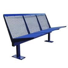 Modellbeispiel: Sitzbank -Level- aus Stahl Sitz- und Rückenfläche aus Drahtgitter, in violettblau (Art. 20856-03)