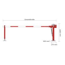 Technische Ansicht: Wegesperre -Alpha 350- mit Auflagestütze (Art. 35974-030601)