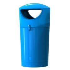 Modellbeispiel: Abfallbehälter -Metro Hooded- in blau (Art. 37697)