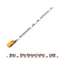 Modellbeispiel: Bodenmarkierungsband -Bitte Abstand halten-, Länge 16 m mit 26 Abschnitten (Art. 39820)