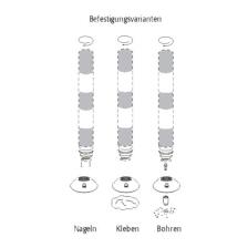 Technische Ansicht: Verschieden Befestigungsmöglichkeiten