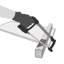 Anwendungsbeispiel: Querbalken individuell kürzbar (Art. 41530.0001)