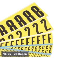 Modellbeispiel: Kombipackungen: Buchstaben oder Ziffern, selbstklebend (Art. 90.7054)