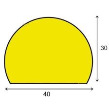 Technische Zeichnung: Kreis 40/30 mm