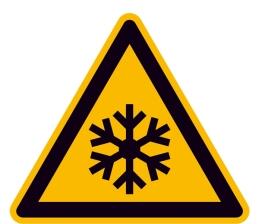 Modellbeispiel: Warnschild Warnung vor niedrieger Temperatur/Frost (Art. 21.0292)