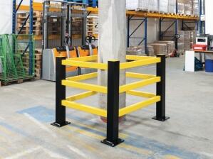 Anwendungsbeispiel: Säulenschutz Komplett-Set -Hybrid- zum Schutz von Säulen (Art. 41530.0001)