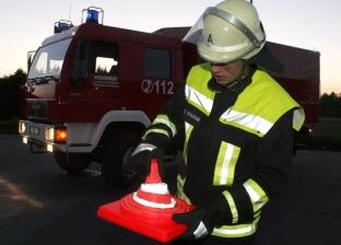 Anwendungsbeispiel: Faltleitkegel -Cone-, Einfache Handhabung(Bild zeigt Ausführung ab 500 mm)