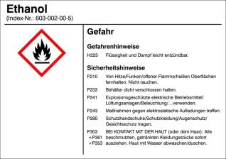 Modellbeispiel: Gefahrstoffetikett zur innerbetrieblichen Behälterkennzeichnung... (Art. 21.b1200-09)