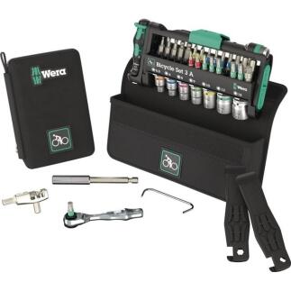 WERA 38-tlg. Bit-/Steckschlüsselset für Fahrräder, PH/TORX/Schlitz/6-KT, kompakt, Tasche