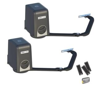 Drehtorantrieb ENERGY Kit 24V für 2-flüglige Tore bis 2m oder 2,5m, inkl. Steuerung, Handsender