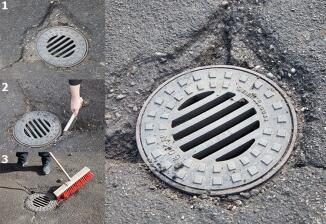 Anwendungsbeispiel: für Reparaturen von Asphaltflächen für den Schwerlastverkehr (Art. 37155)