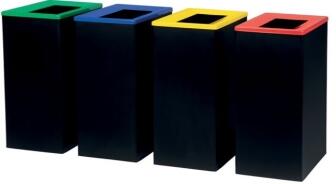 Modellbeispiel: Abfallbehälter ′Bob Color′ aus Stahl, pulverbeschichtet, versch. Farben