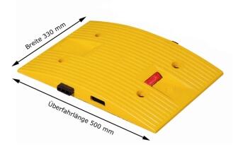 Technische Ansicht: Temposchwelle <40 km/h aus PP, Mittelstück (Art. 10069)