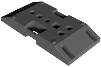 Modellbeispiel: TL Fußplatte nach K1 Typ NOX (Art. 38559)