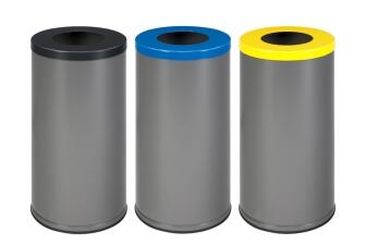 Modellbeispiel: Abfallbehälter ′Cubo Setenta′ 70 Liter aus Stahl, versch. Farben (Art. 41564.0002, 41564.0003. 41564.0001)