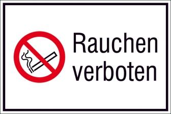 Modellbeispiel: Kombischild Rauchen verboten (Art. 43.a6034)