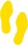 Modellbeispiel: Antirutsch-Piktogramm Fußabdruck -WT-5811-, gelb (Art. 23386)