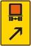 Modellbeispiel: VZ Nr. 422-23 Wegweiser für kennzeichnungspfl. Fahrzeuge mit gefährlichen Gütern (rechts einordnen)