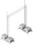 Modellbeispiel: Aufstellvorrichtungen mit Gitterrohrmast und Stahl-Gitterträger für Brücke (Art. 35350-setb5)