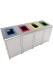 Modellbeispiele: Recyclingbehälter -Pro 34- 60 Liter aus Edelstahl als Recyclingstation (Art. 38601, 38603, 38602, 38604)