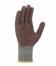 teXXor® Mittelstrick-Handschuhe ′BAUMWOLLE/POLYESTER′, grau/rote Noppen