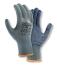 teXXor® Feinstrick-Handschuhe ′NYLON′, grau/blaue Noppen