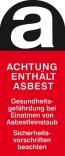 Gefahrstoffkennzeichnung/Warnschild, Asbestfeinstaub