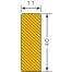 Technische Ansicht: Flächenschutz Rechteck 40/11 mm