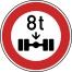 Anwendungsbeispiel: VZ Nr. 263 (Verbot für Fahrzeuge über... Achslast)