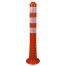 Modellbeispiel: Absperrpfosten -Elasto Orange Sign- ø 78 mm, mit Gewinde, Höhe 700 mm, überfahrbar, Art. 34828