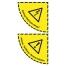 Modellbeispiele: Boden-Sicherheitskennzeichen -Warnschild- aus Folie (v.o. Art. 39802, 39804)