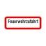 Modellbeispiel: Verkehrszeichen StVO Feuerwehrzufahrt mit Freifeld zur Selbstbeschriftung (Art. 53.7776)