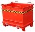 Modellbeispiel: Baustoff-Container-Typ BC 1000-, in RAL 3000, Ausleeren über Bodenklappe (Art. 38617-02)