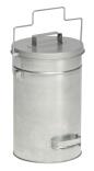 Abfallbehälter 'Cubo Alano' 25 Liter aus Stahl, mit Gleitdeckel und Tragegriff, verschiedene Farben