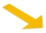 Modellbeispiel: Piktogramm ′Pfeil′, gelb, VPE 4 Stück (Art. 60023.0001)