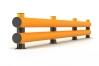Modellbeispiel: Rammschutzbarriere Doppelplanke -RACK-MAMMUT®- in 6 m Länge (Art. 41519.0003)